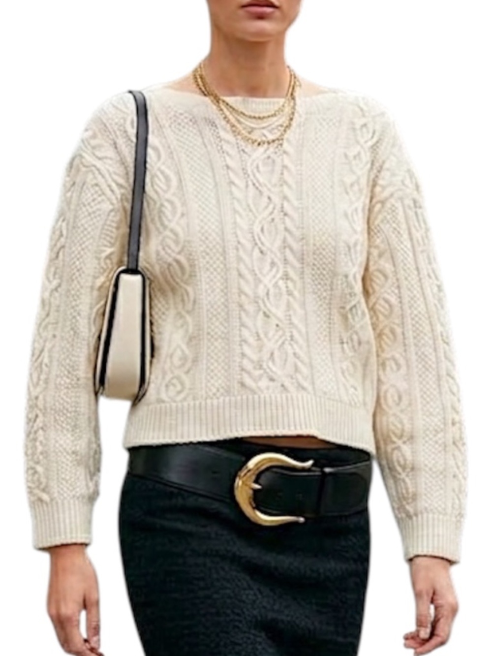 Lauren Ralph Lauren pure cotton old money quiet luxury cream boatneck sweater M